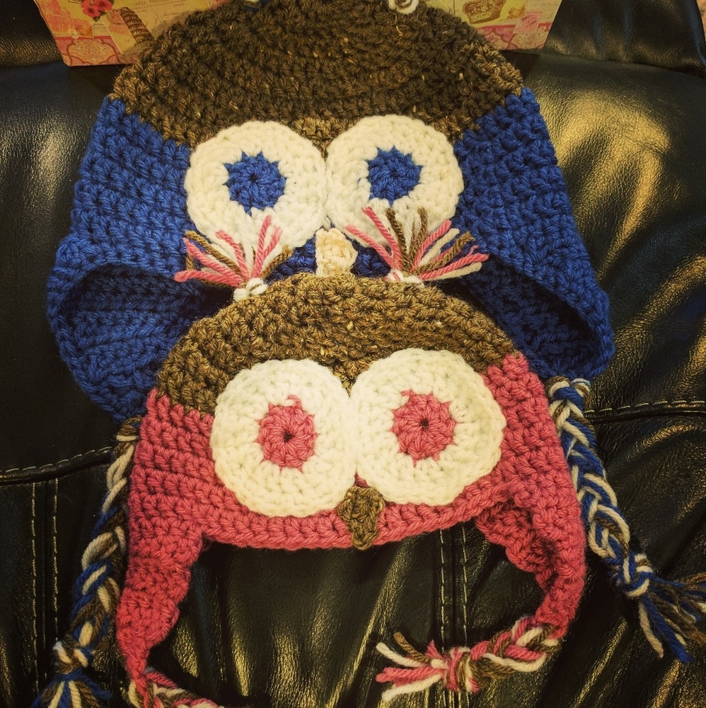 Made to order: Crocheted Owl Hat