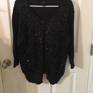 Torrid button down sequin cardigan