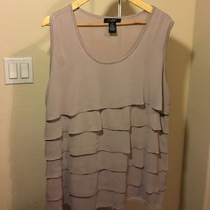 A cute ruffled tank top