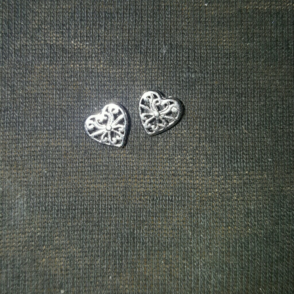 Sterling Silver Filigree Hearts