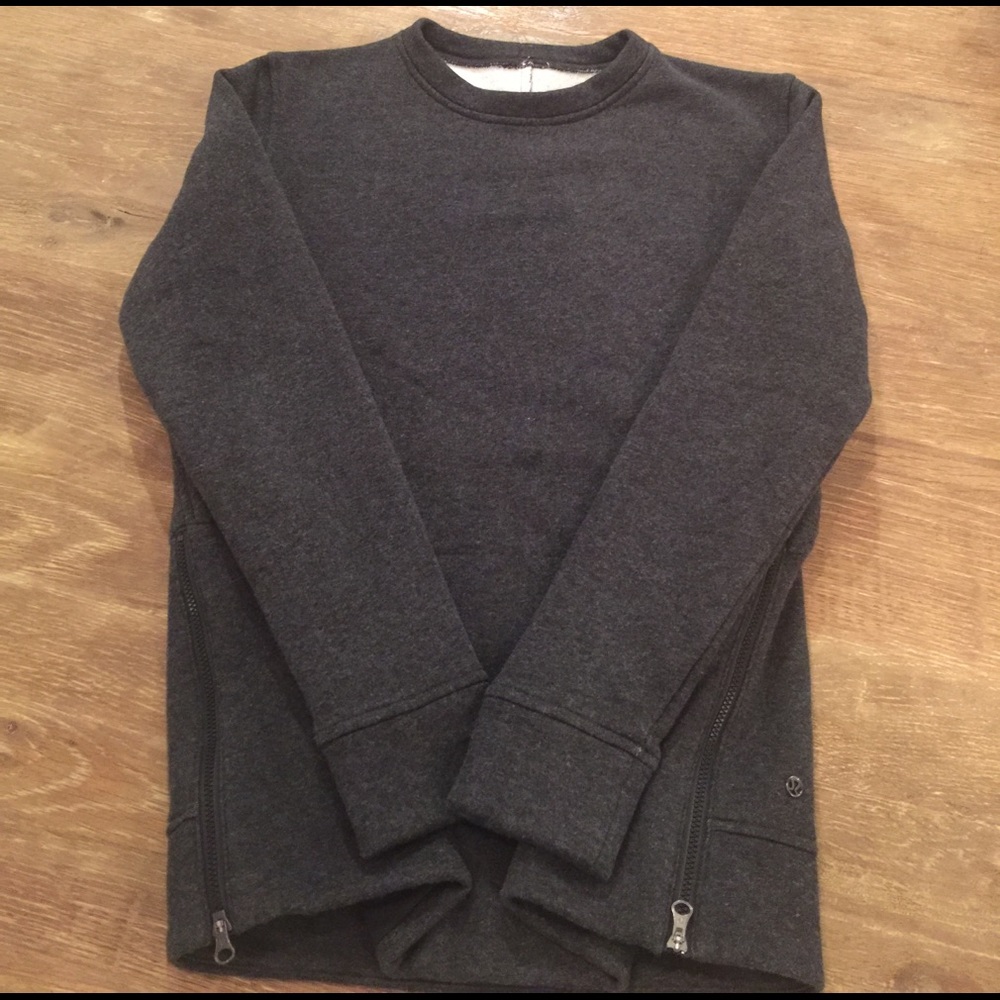 Lululemon Crew Neck Grey Sweatshirt sz 4
