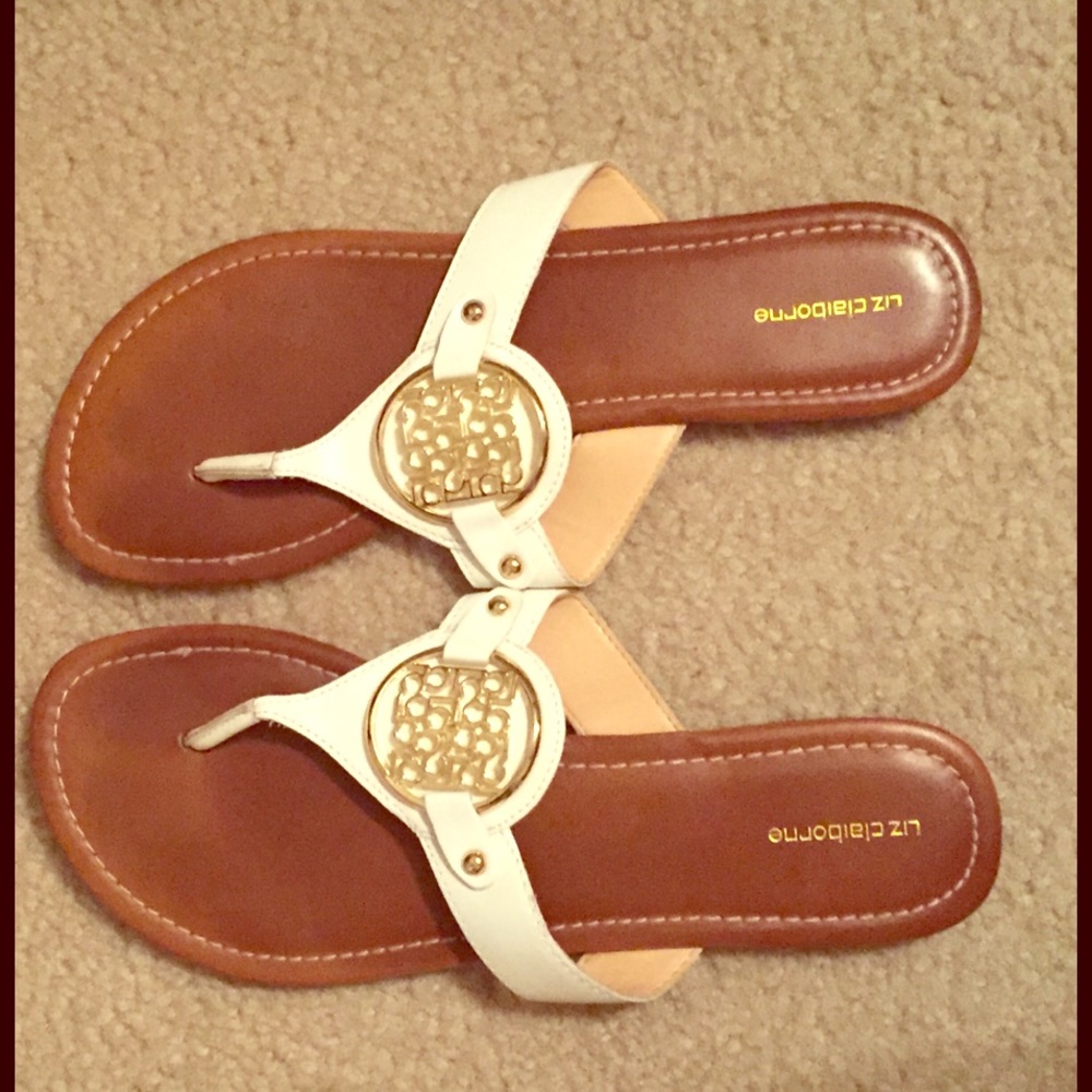 White & Gold Sandals