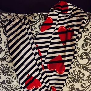 Lularoe valentine leggings OS