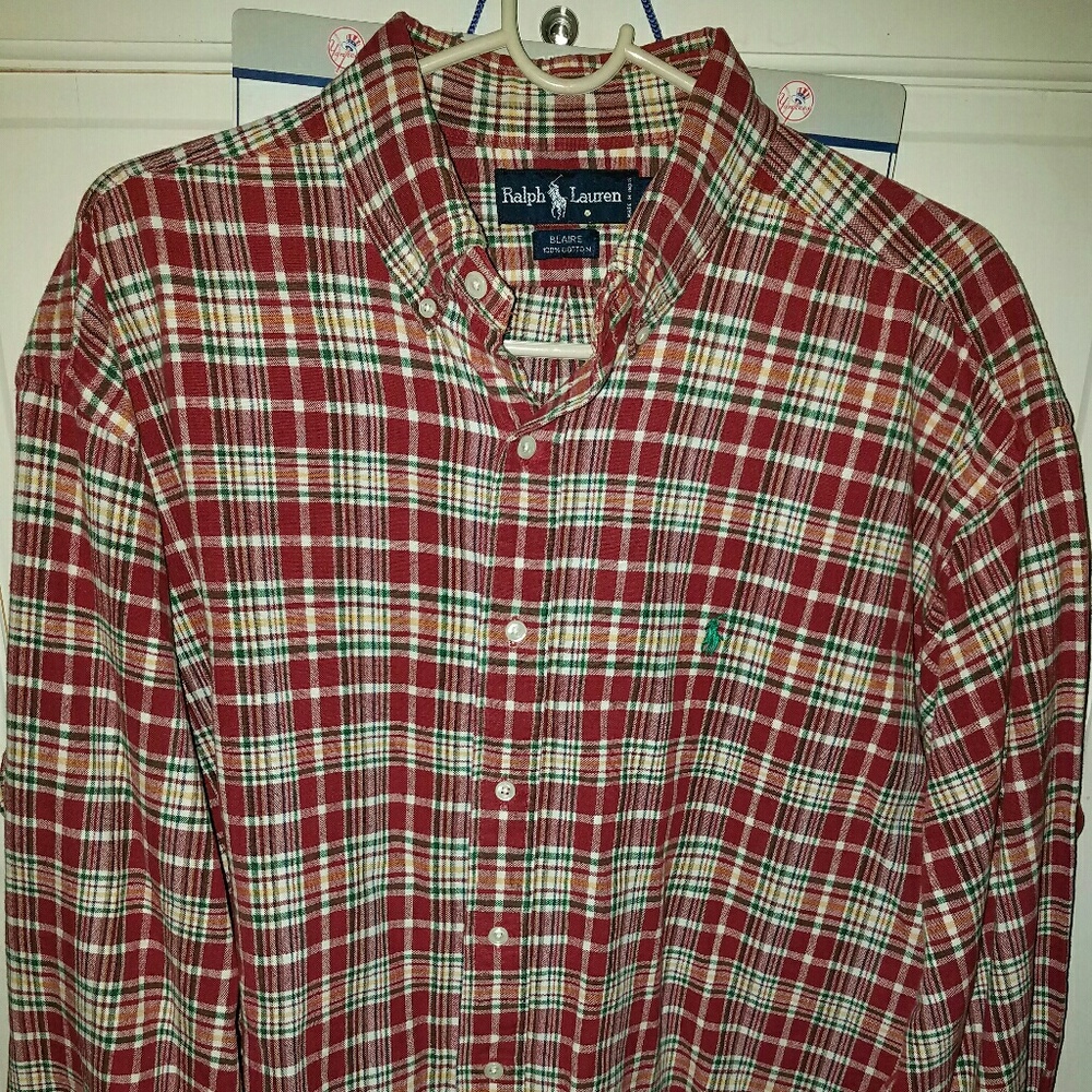 Polo ralph lauren plaid full button down