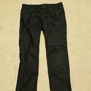 Loft Straight Dark Denim Jeans