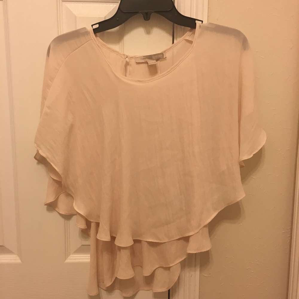 Cream Butterfly Wing Top
