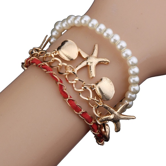 New Gold Plated Bracelet Set - Picture 1 of 1