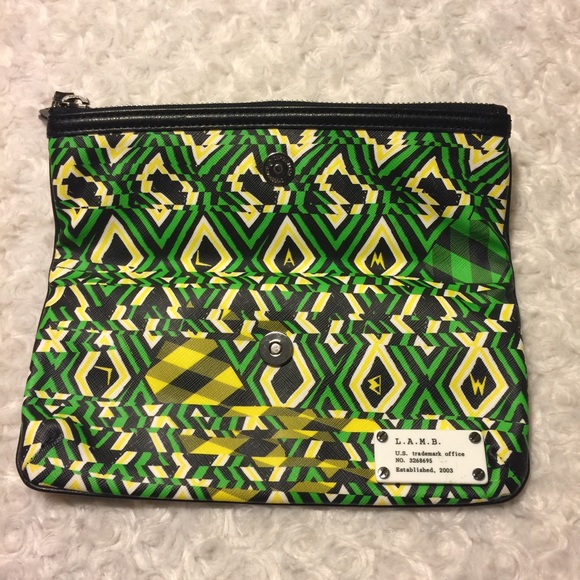 L.A.M.B Clutch Purse Geometric Pattern - Picture 2 of 4