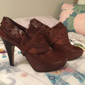 Almost, but not Quite Ankle Booties (Tan)