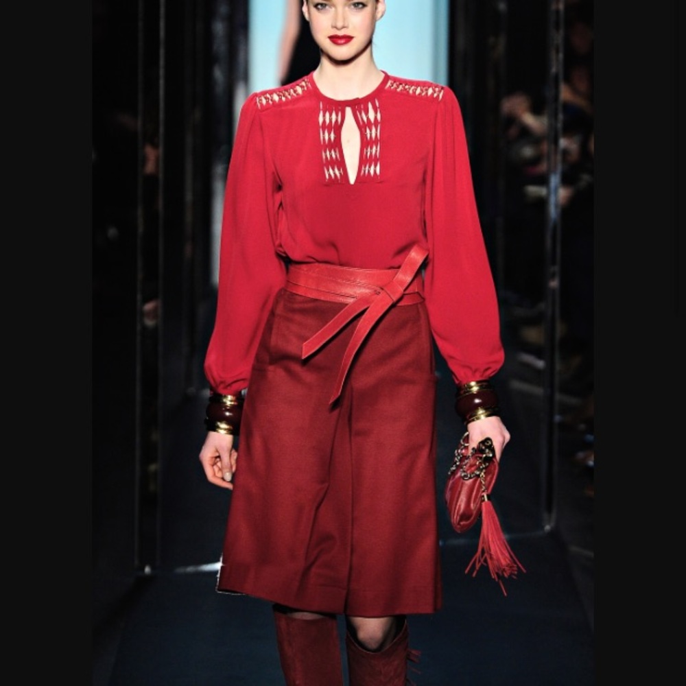 DVF blouse top