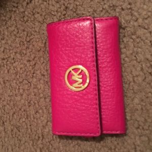 Michael Kors pink keychain