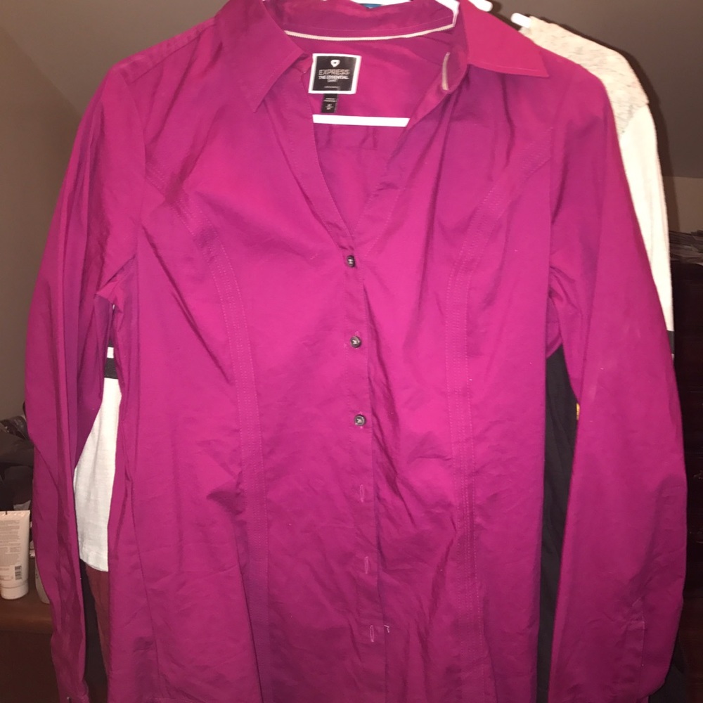 Express button down blouse