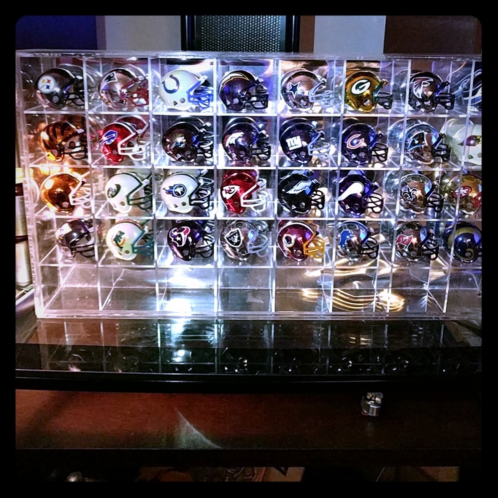 Mini NFL chrome replica helmets
