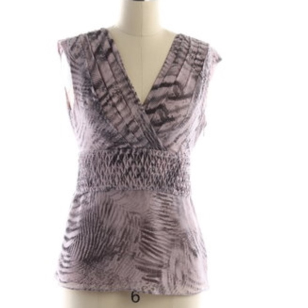 NWT- Banana Republic pleated crossover blouse sz 0