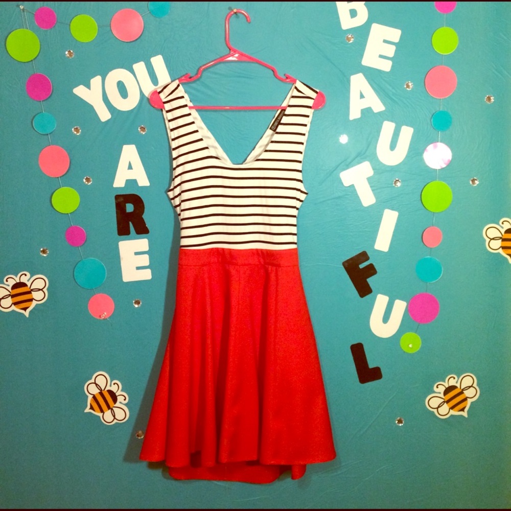 Beautiful x back peplum dress! SO CUTE