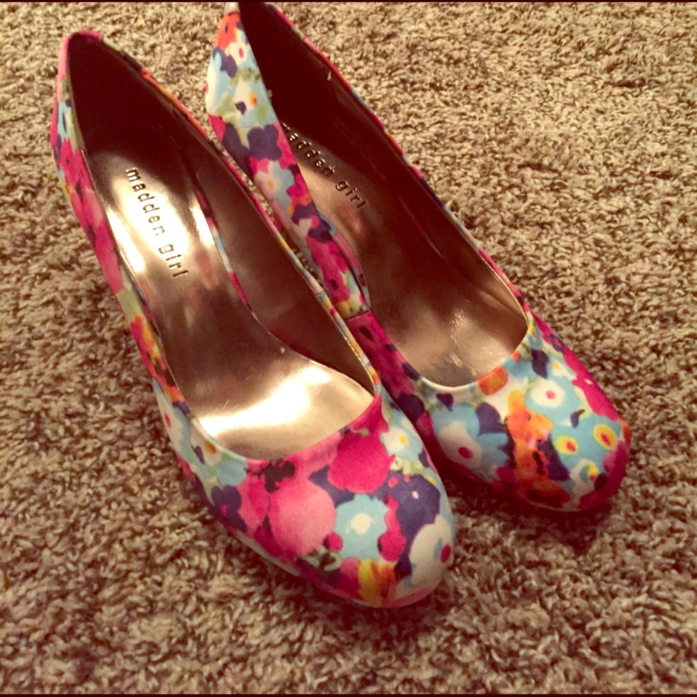 Madden Girl Floral Heels