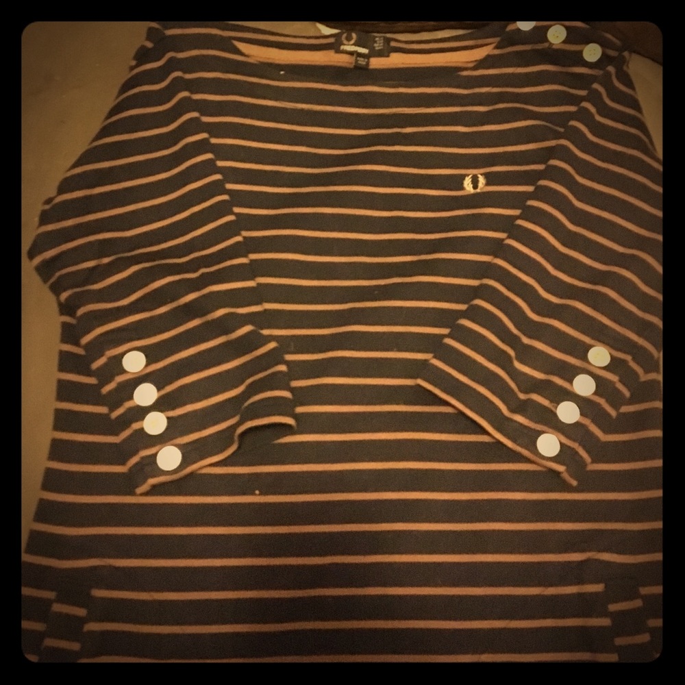 Fred Perry Breton Striped Boatneck Dress