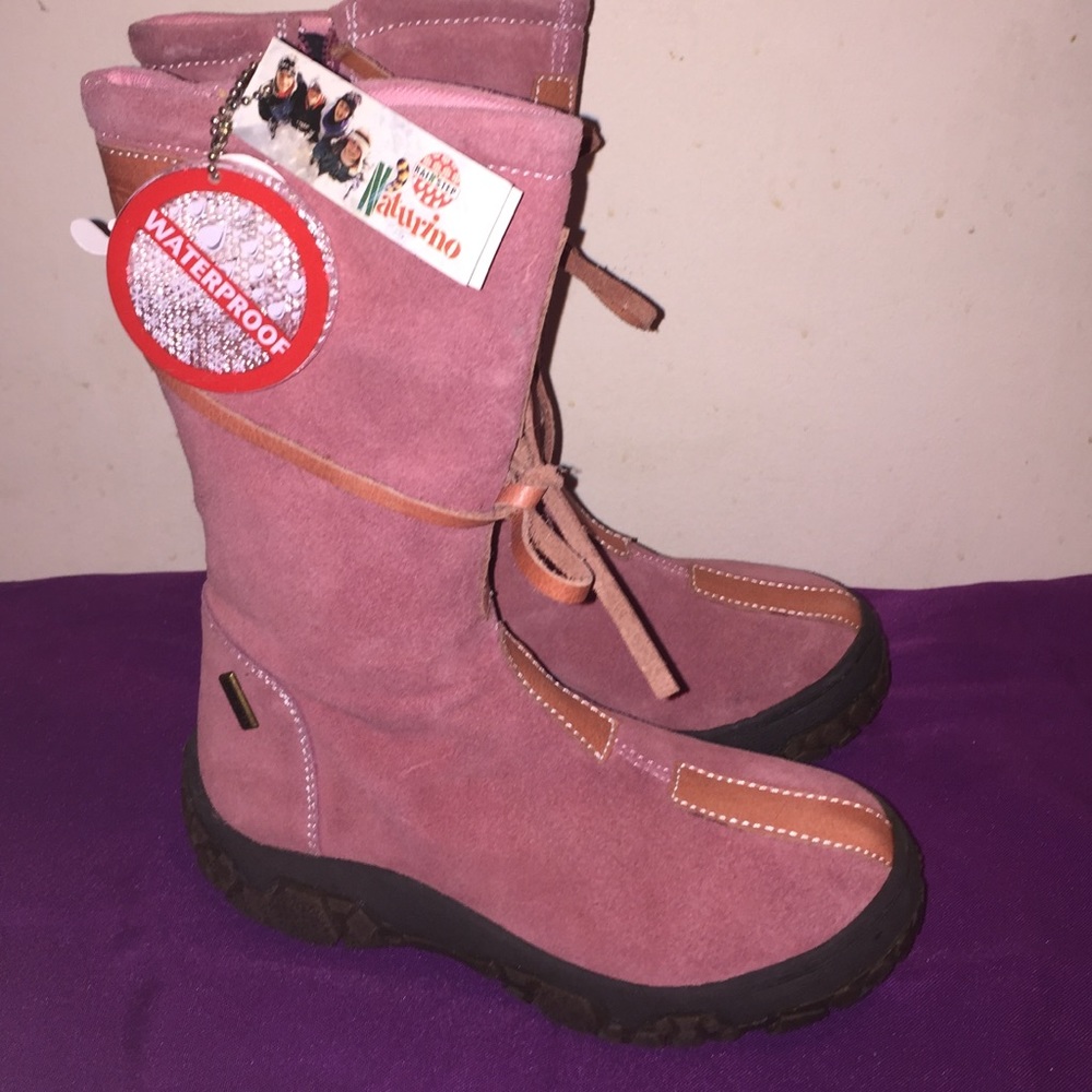 Girls Suede Waterproof Naturino Bootsmade in Italy
