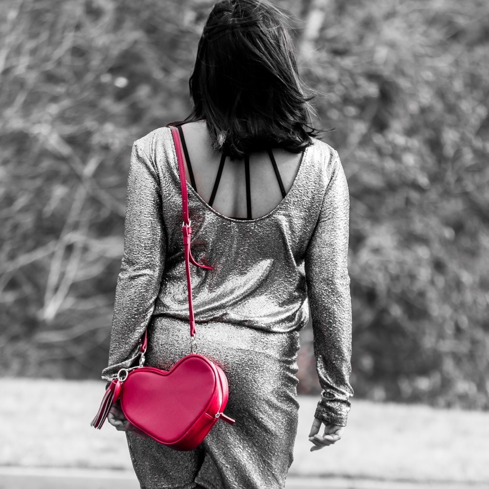 Heart shaped bag perfect for VDay