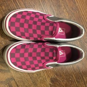 EUC Girls 12.5 checkered Vans