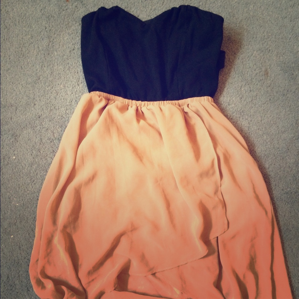 Strapless Beige Dress