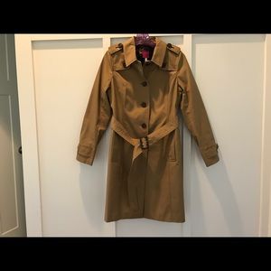 Joules tan trench coat nwt sz 6