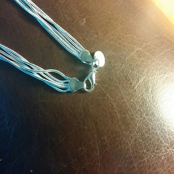 Sterling Silver matching necklace and bracelet - Picture 3 of 8