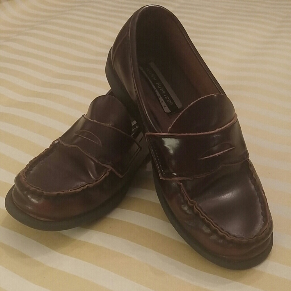 Boys hush puppies penny loafers