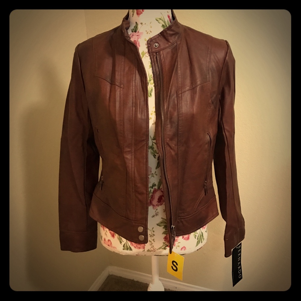 Mahogany Moto jacket NWT