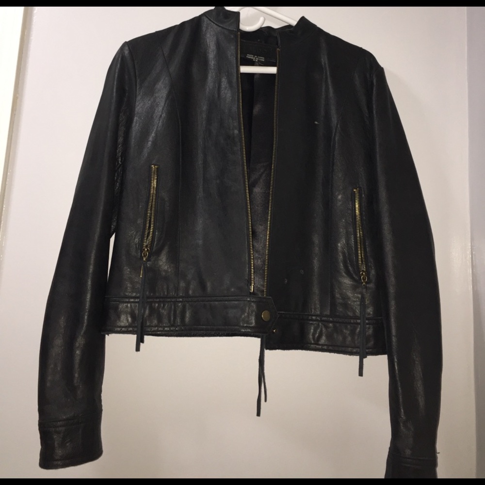 aldo leather jacket