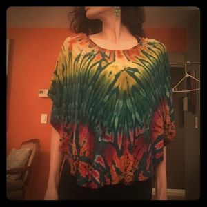 Colorful tye-dye Blouse