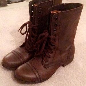 Steve Madden brown leather boots