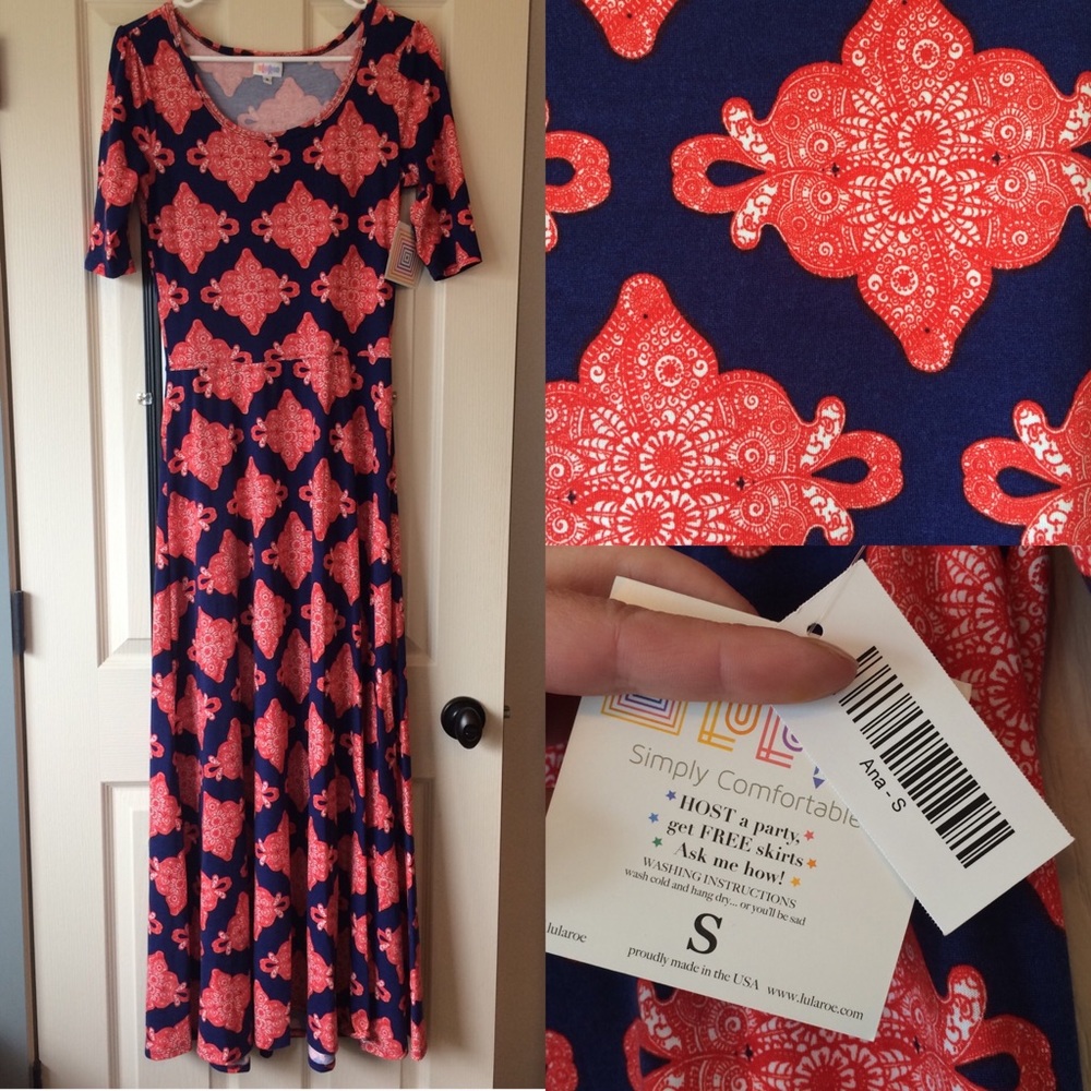 👗LuLaRoe "Ana" maxi dress