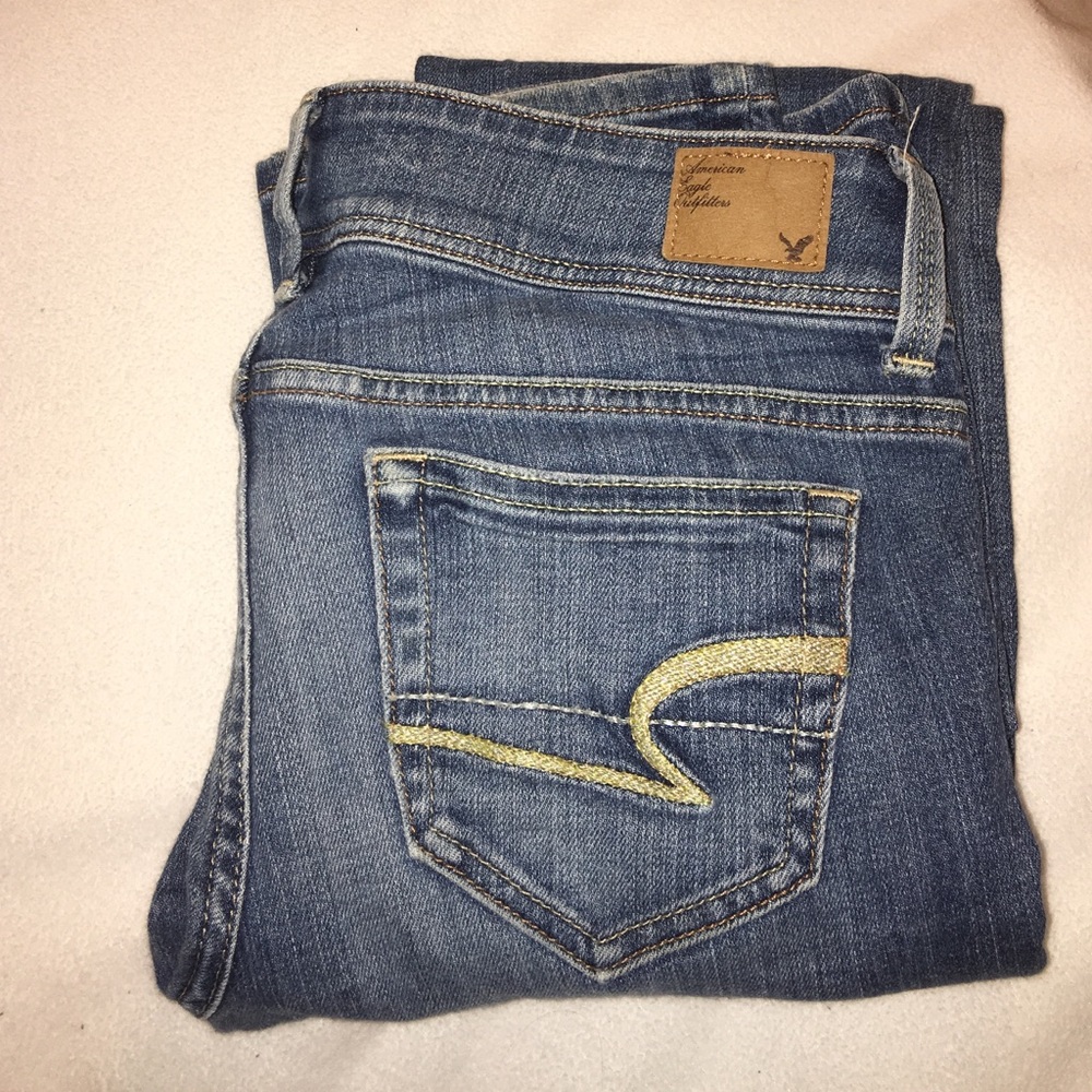 American Eagle Destroyed Slim Boot Jeans