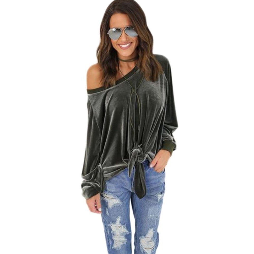 Velvet Off The Shoulder Top