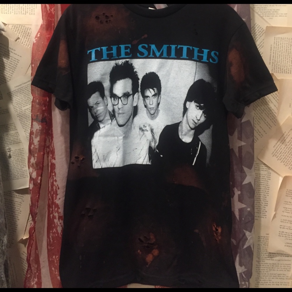 The smiths vintage distressed band tee