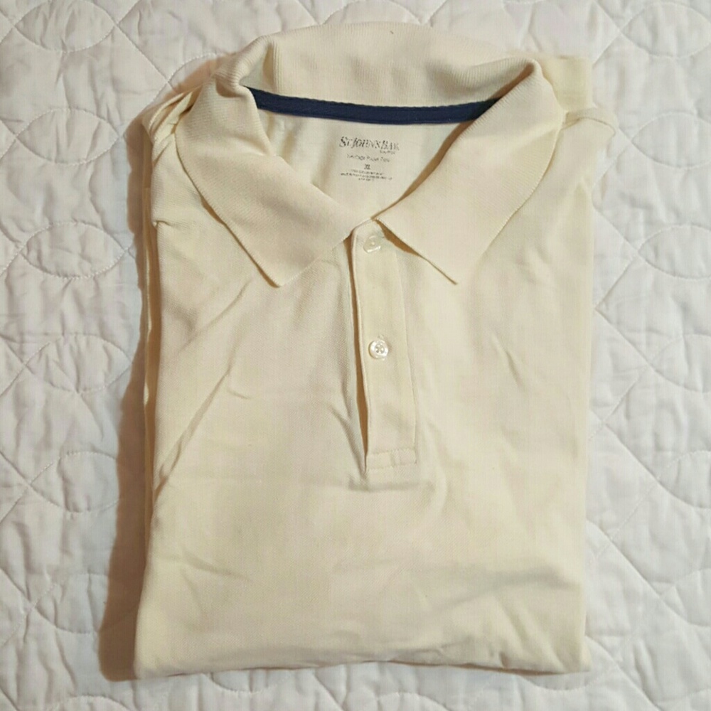 St. John's Bay Yellow Pique Polo