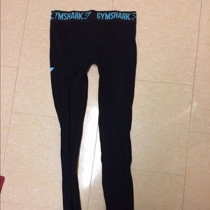 Gymshark black and blue flex leggings size 4-6
