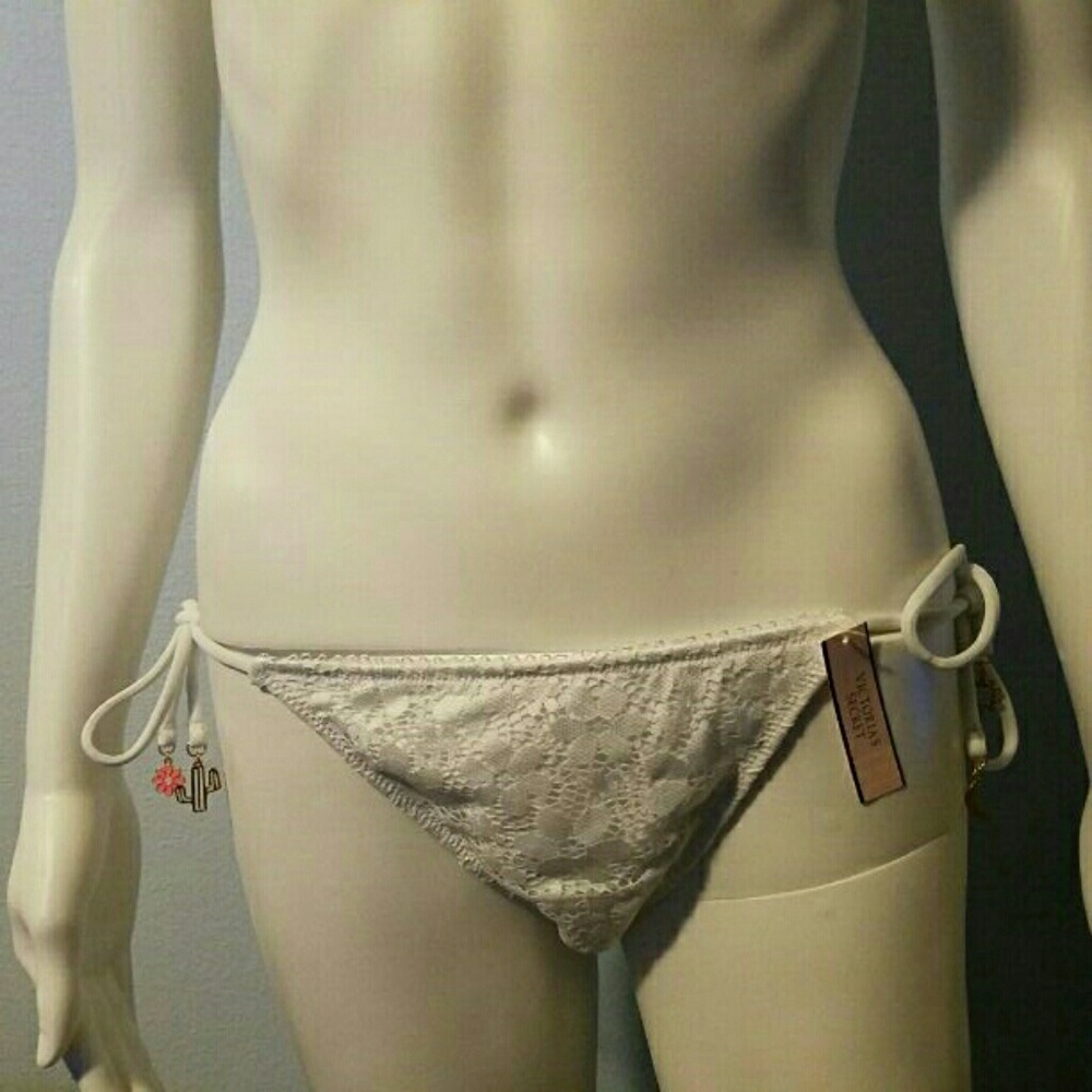 New VS Swim Bottoms Medium White