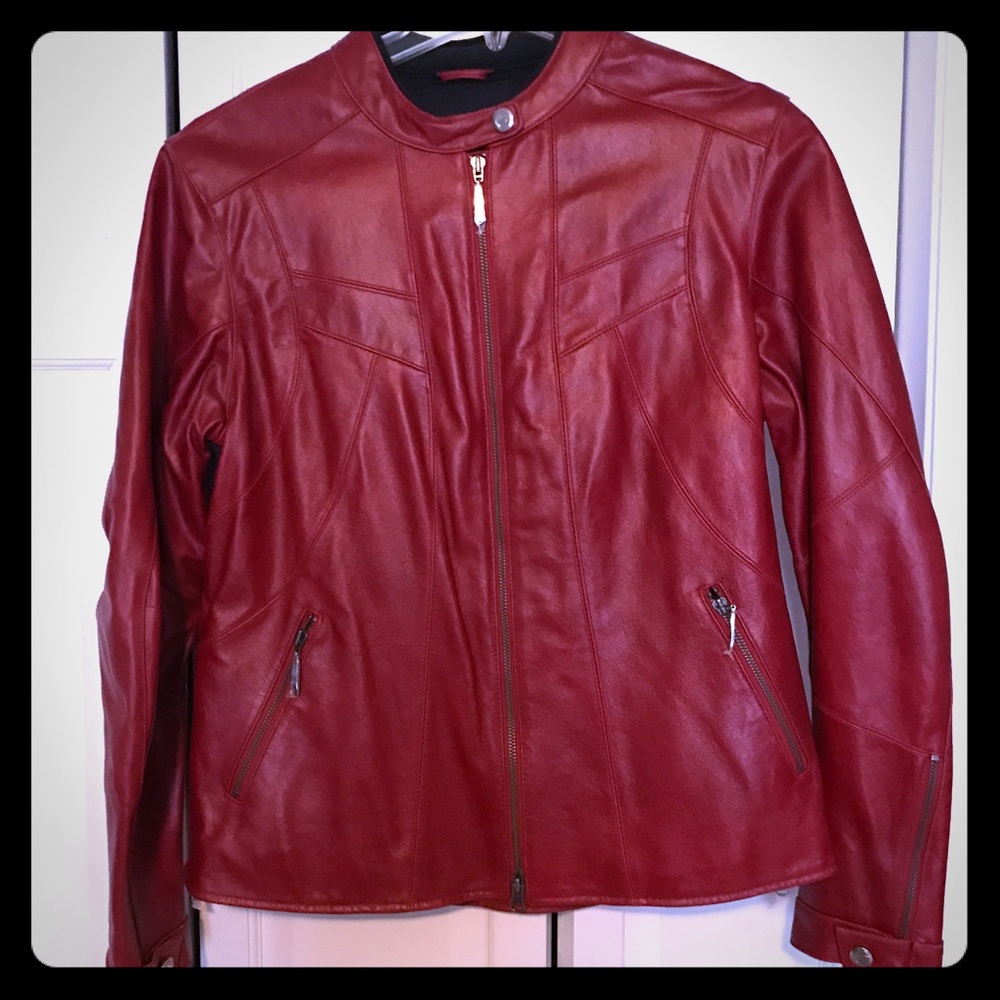 NWOT Hein Gericke leather biker jacket