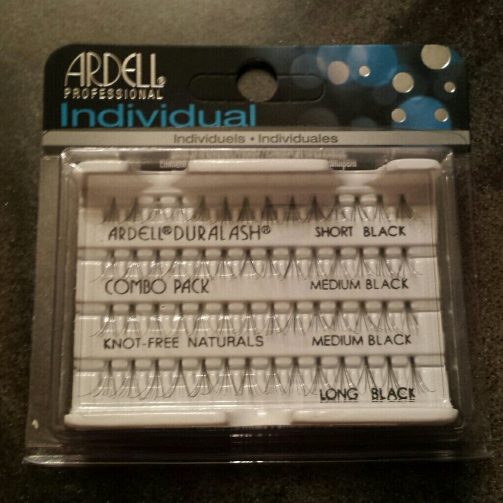 Individual eyelashes+adhesive