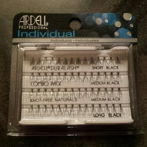 Individual eyelashes+adhesive