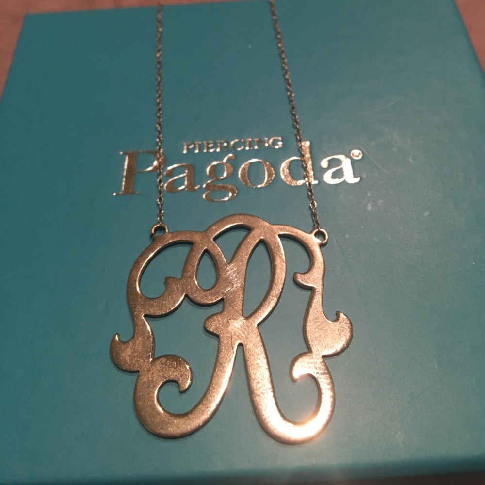 Sterling Silver "R" necklace