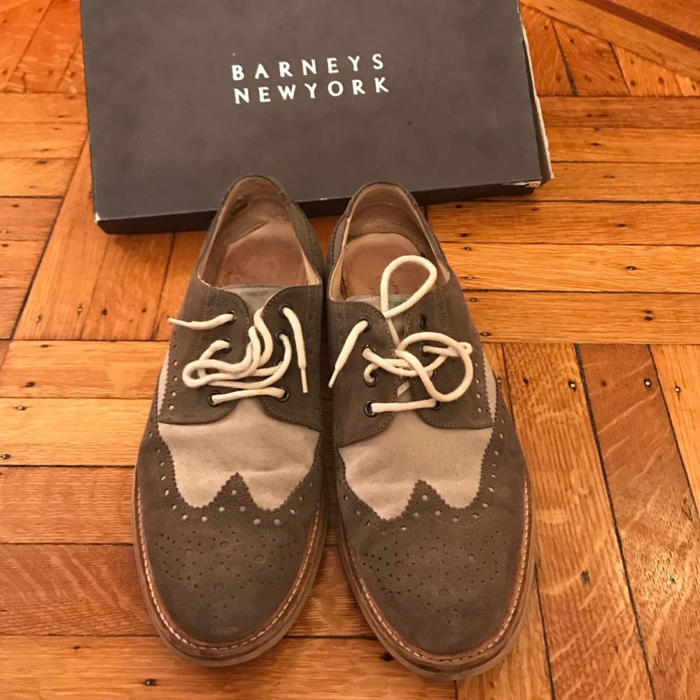 Barneys  two tone wing tip