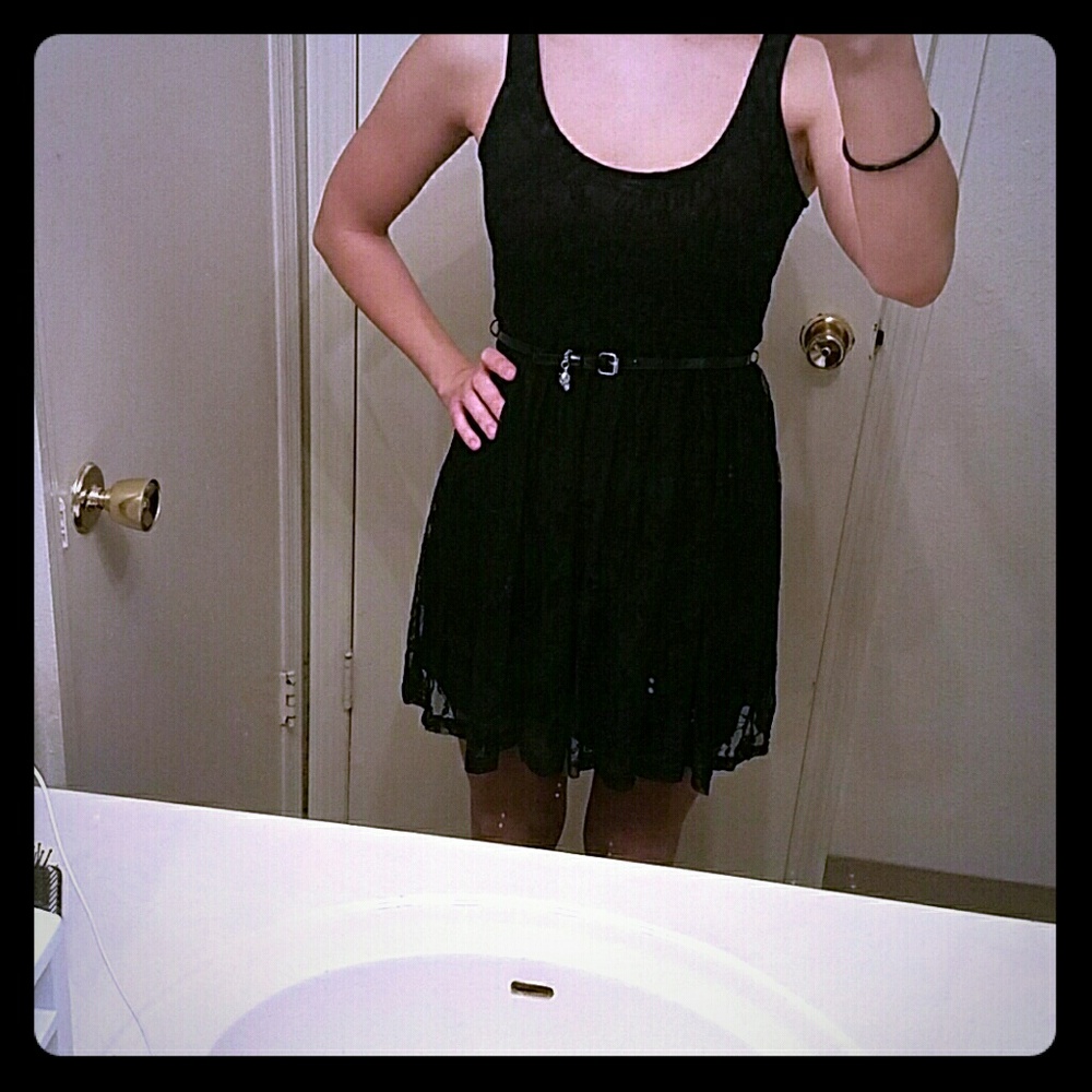 Black lacey dress from hot topic