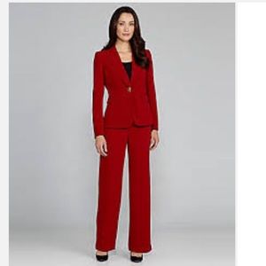Red Tahari dress pants
