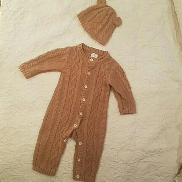 cable knit onesie
