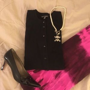 Cable & Gauge Black Cardigan