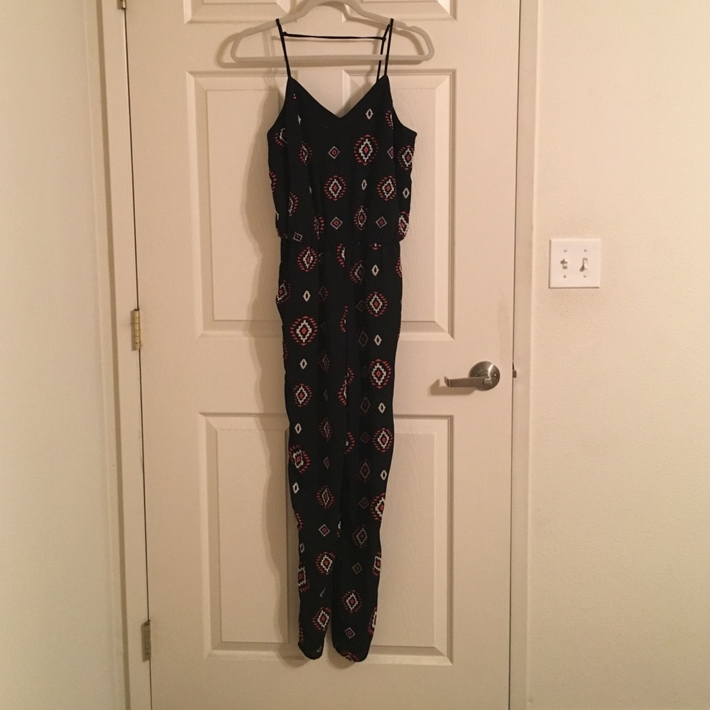 Tribal pattern jumpsuit