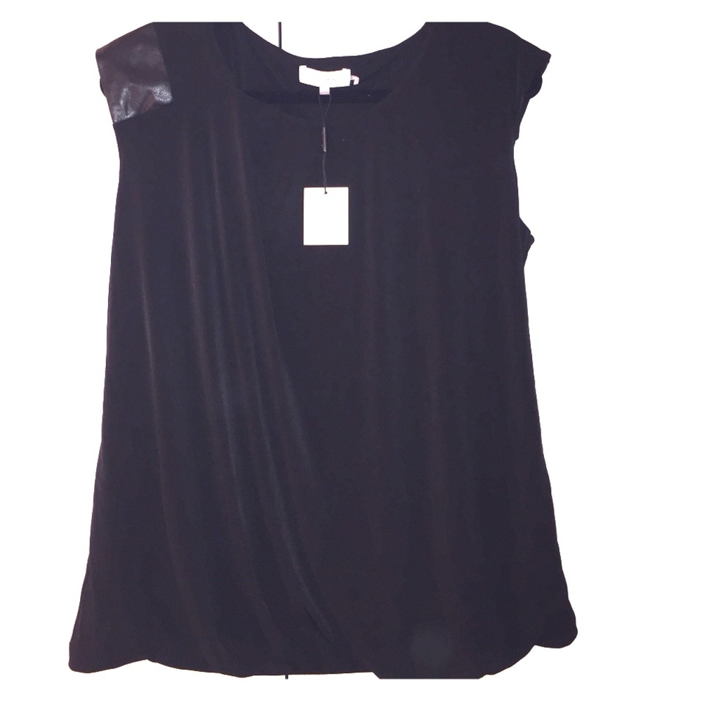 Calvin Klein asymmetry shoulder top